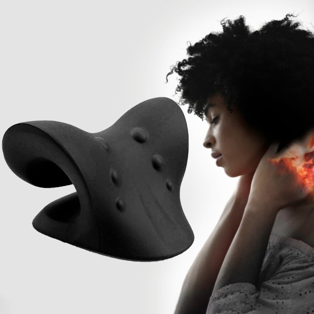 NWT Neck and Shoulder Stretcher Relaxer Portable Cervical Traction Device